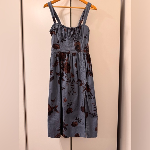 Free People Laters Baby Stretch Cotton Midi Sundress - Picture 2 of 3